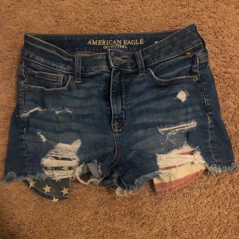 American Eagle Ripped Jean shorts